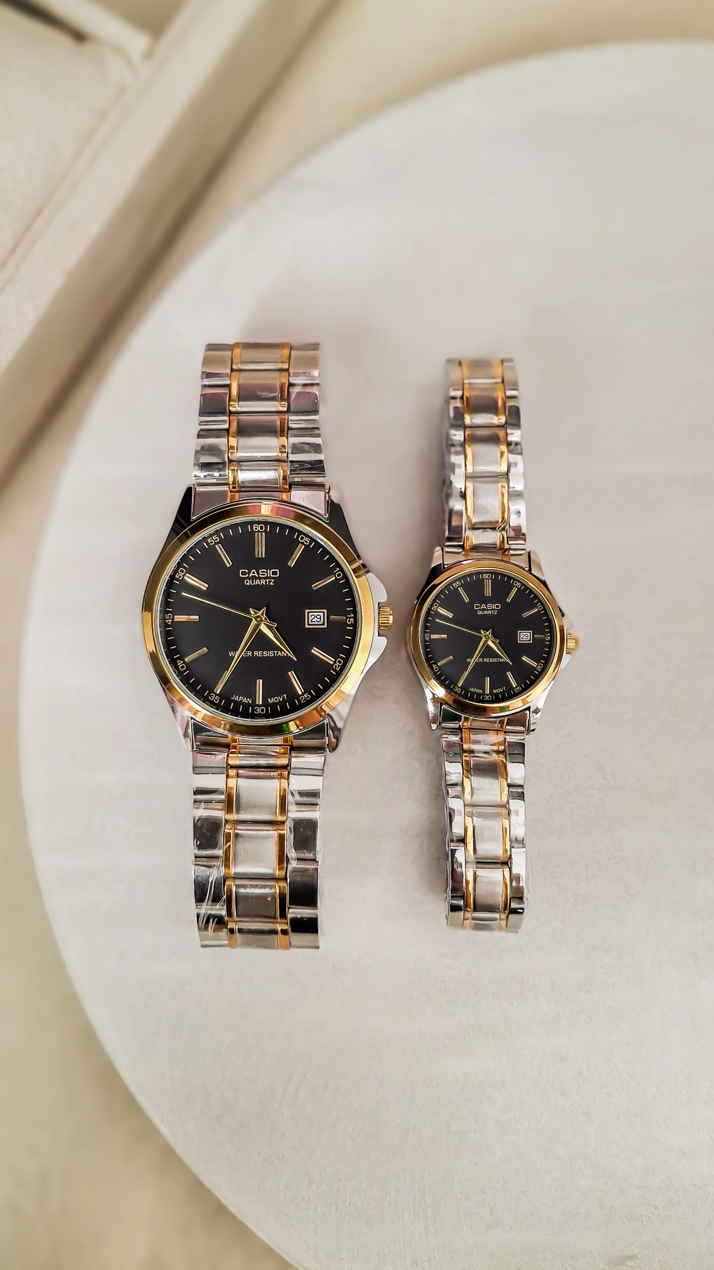 کاسیو کلاسیک دورنگ مشکی طلایی